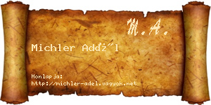 Michler Adél névjegykártya